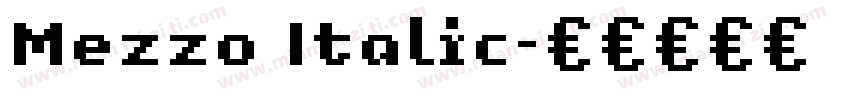 Mezzo Italic字体转换